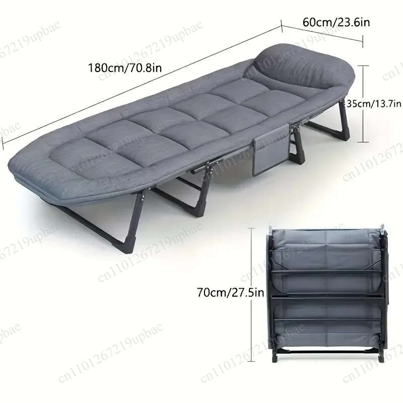Outdoor Camping Folding Chair - Portable Folding Sleeping Bed Heavy Duty