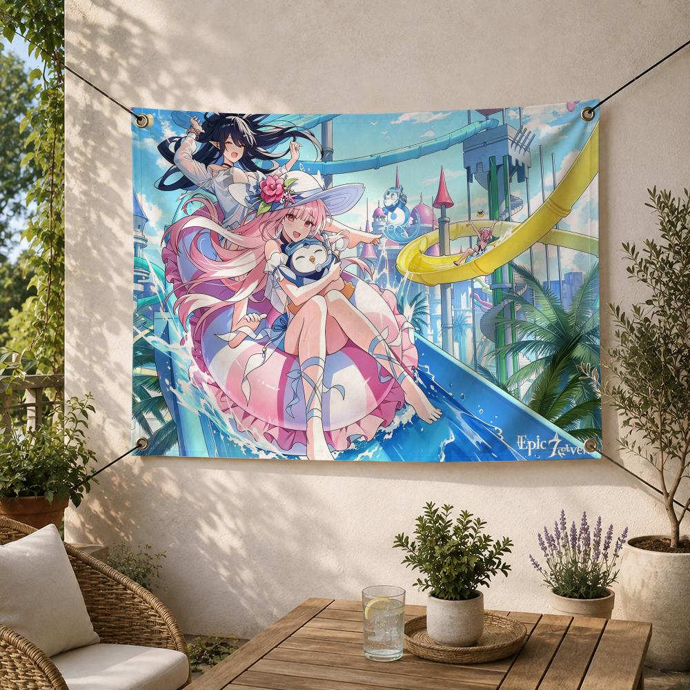 Outdoor Camping Rpg - Game Fantasy E-Epic Seven RPG Flags
