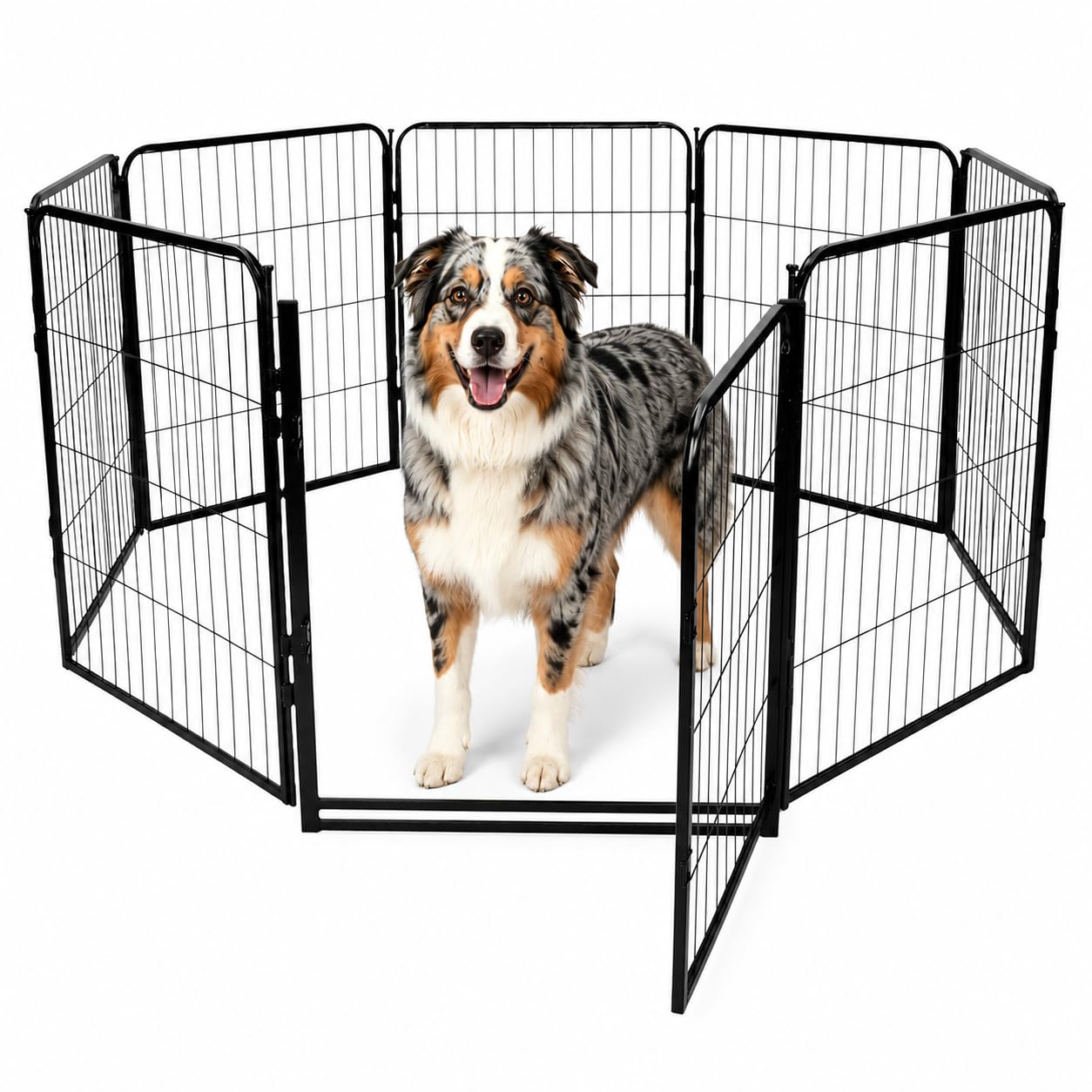 Outdoor Camping Dog Fence - 32'' 8 Panels Heavy Duty Dog