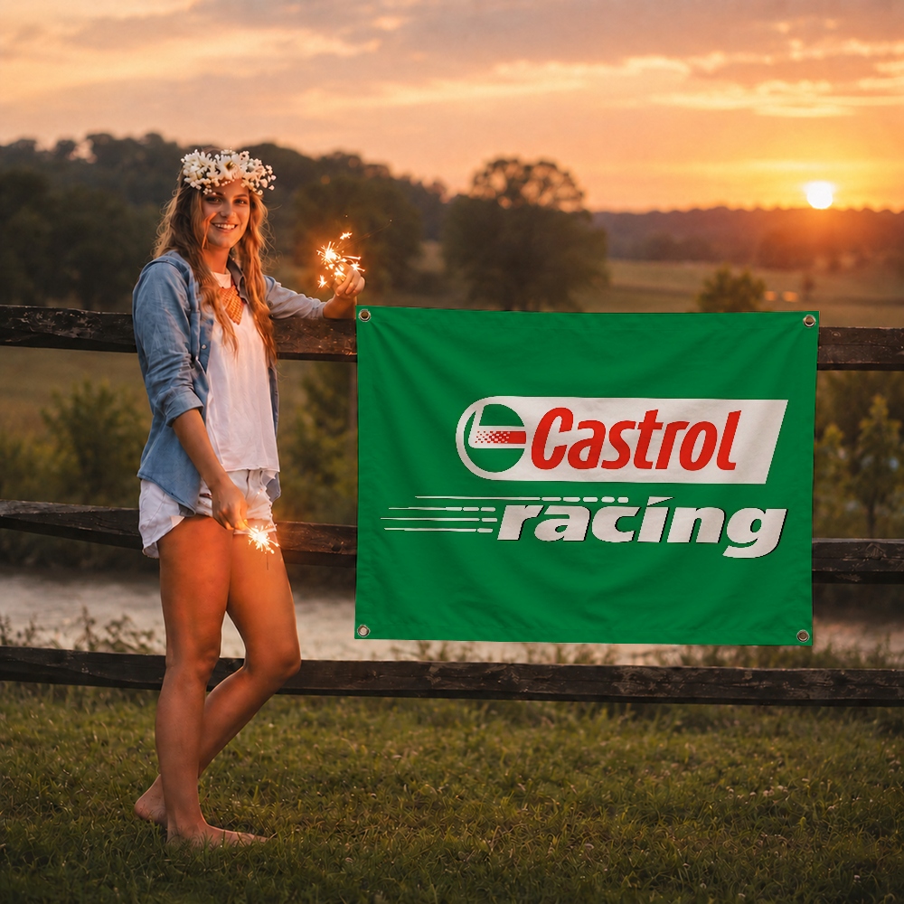 C-Castrol Moto Oil Brand Flag  - огляд і ціна Camping Quad