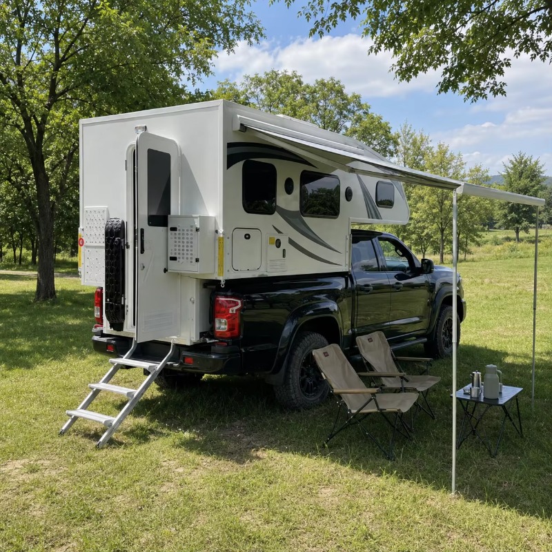Slide-in 4WD Quad Truck Camper - огляд і ціна Camping Quad