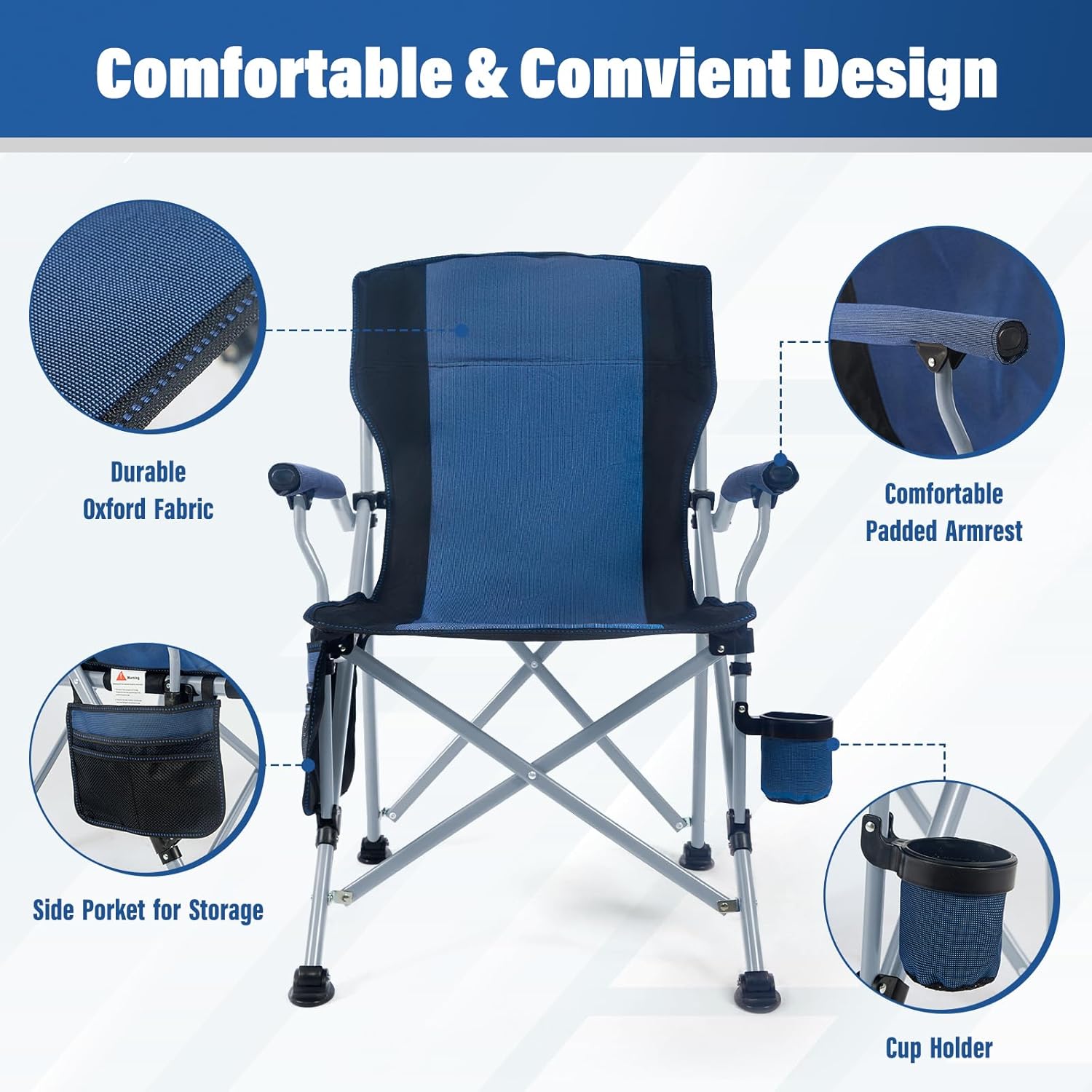 Factory Wholesale Outdoor Port - огляд і ціна Outdoor Camping Folding Chair