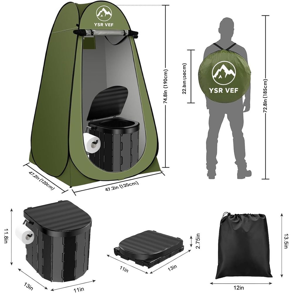 Portable Toilet Kit, Camping T - огляд і ціна Outdoor Camping Bag
