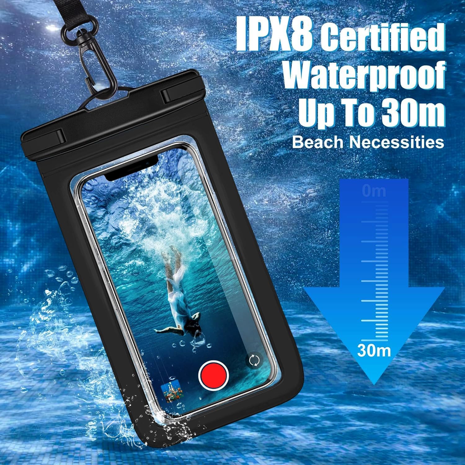 3 Pack Multicolor IPX8 Waterpr - огляд і ціна Outdoor Camping Bag