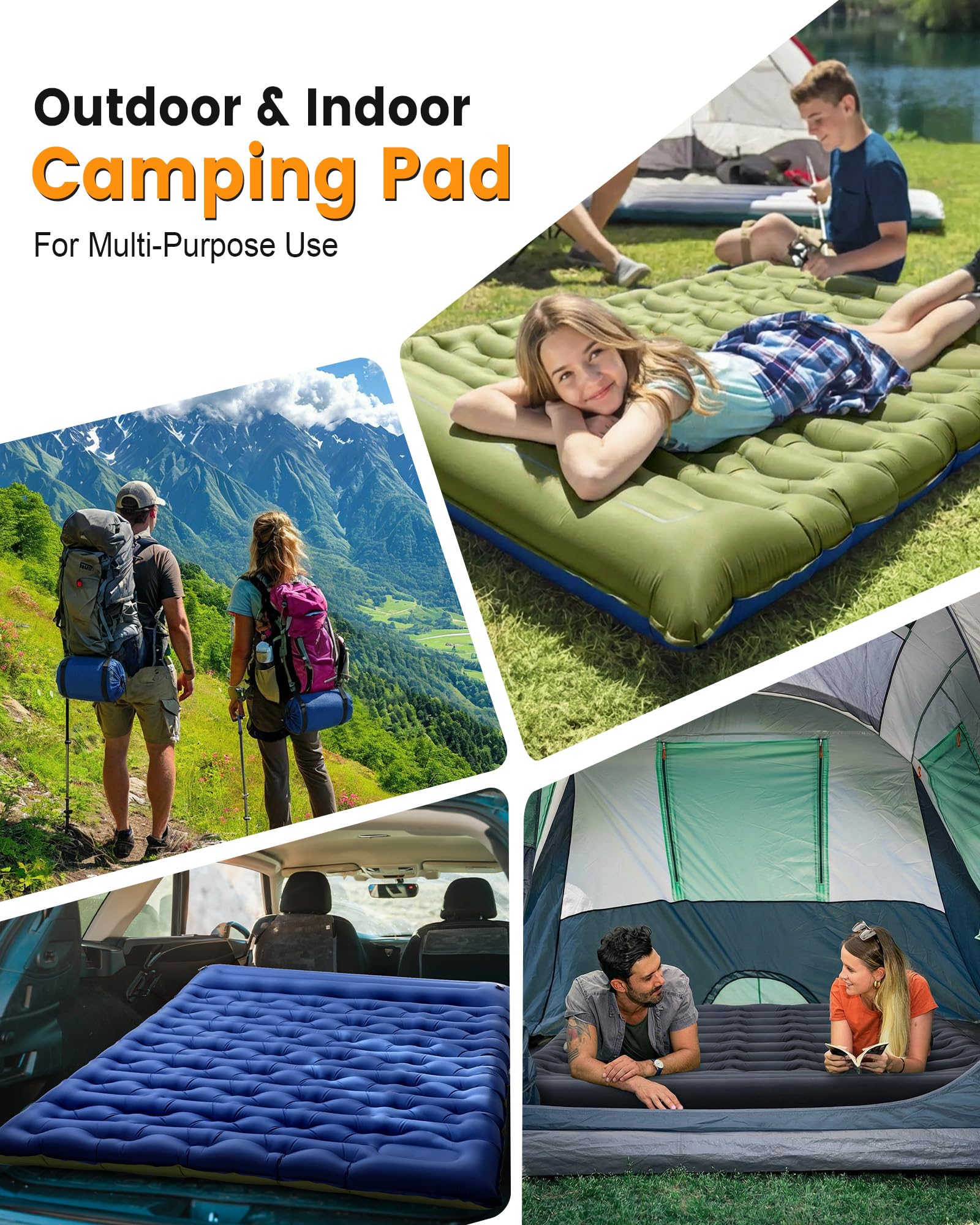 Thick Inflatable Camping Sleep - огляд і ціна Inflatable Mattress