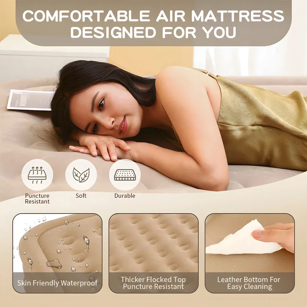 Queen Air Mattress with Built  - огляд і ціна Inflatable Mattress