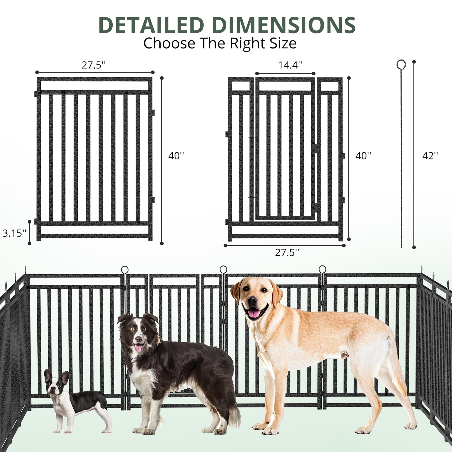 Thickened Outdoor Dog Fence 40 - огляд і ціна Outdoor Camping Dog Fence