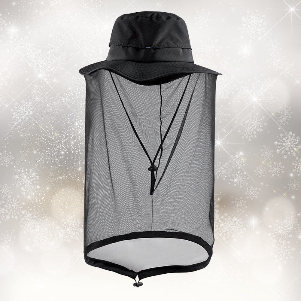 1Pcs -Mosquito Net Hat Black L - огляд і ціна Outdoor Camping Mosquito Net