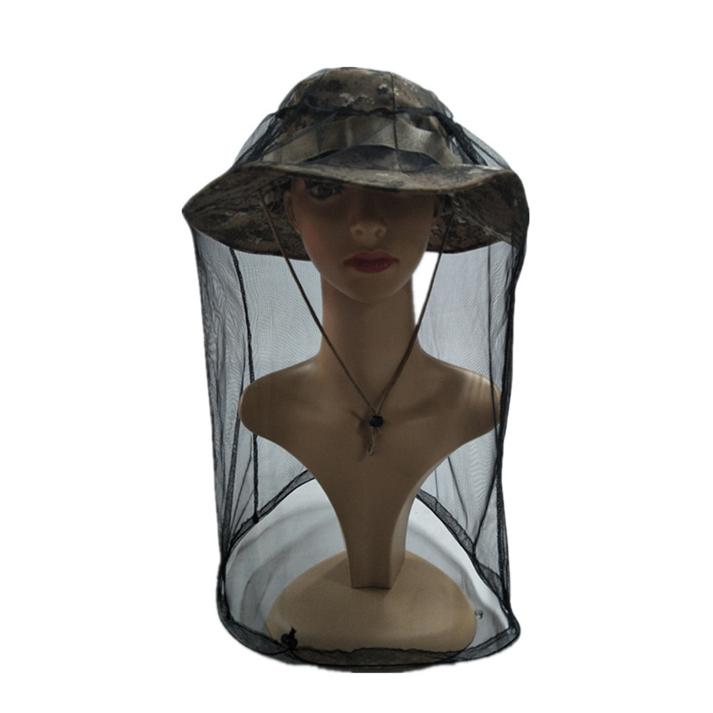 1Pcs -Mosquito Net Hat Black L - огляд і ціна Outdoor Camping Mosquito Net