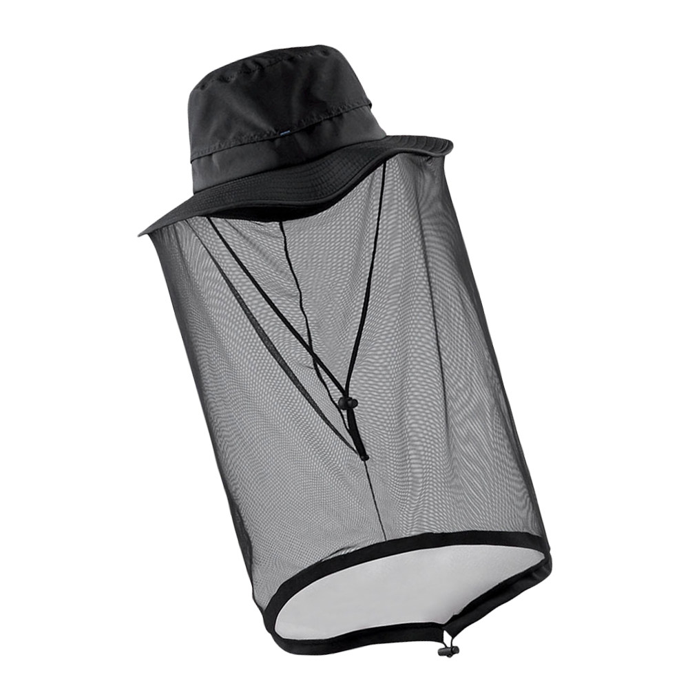 1Pcs -Mosquito Net Hat Black L - огляд і ціна Outdoor Camping Mosquito Net