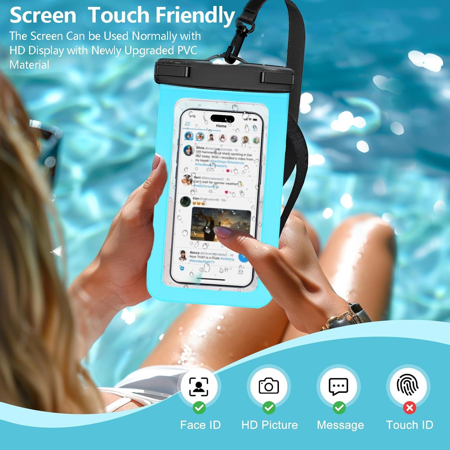 IPX8 Touch Screen Waterproof P - огляд і ціна Outdoor Camping Bag