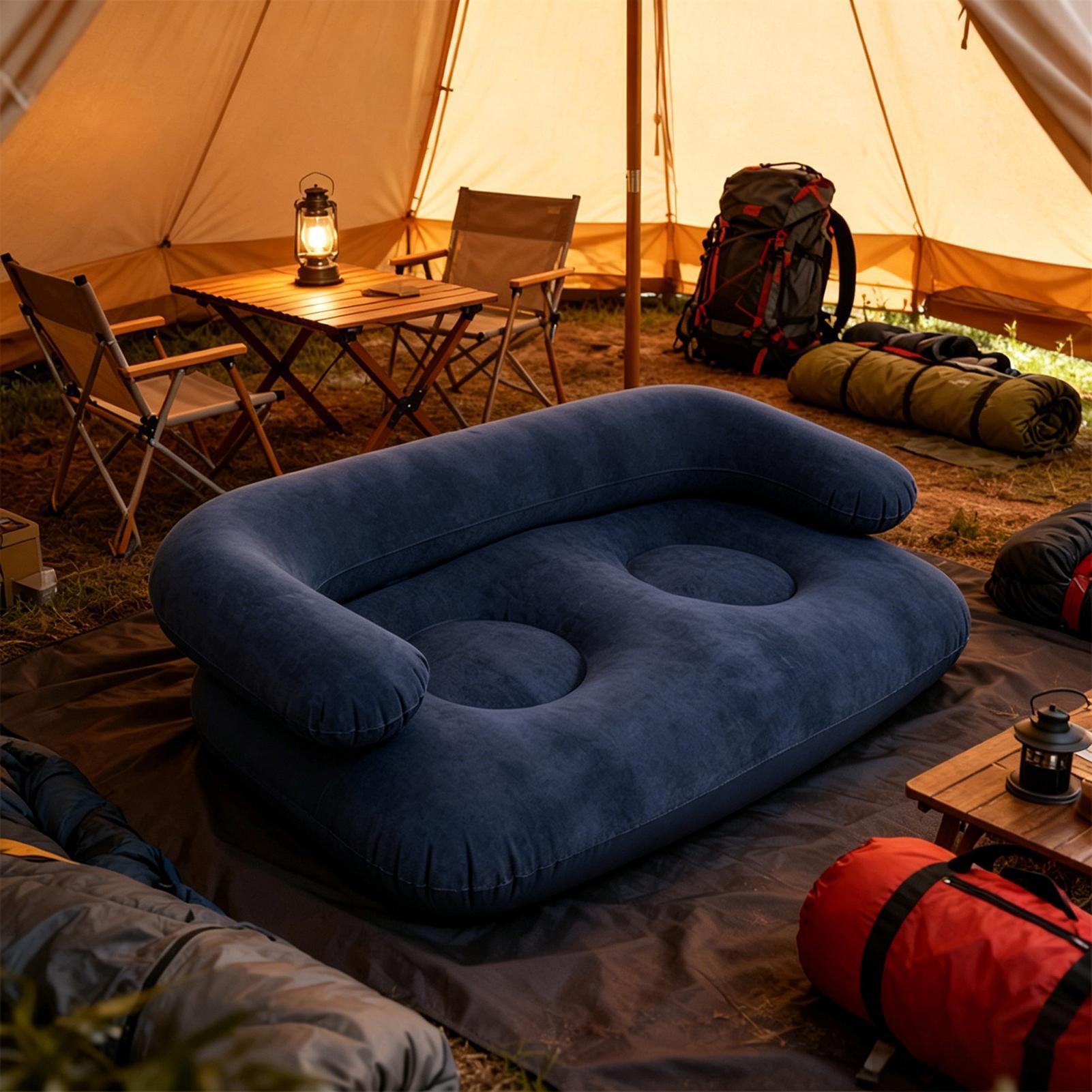 135X66X45cm Flocked Inflatable - огляд і ціна Outdoor Camping Couch