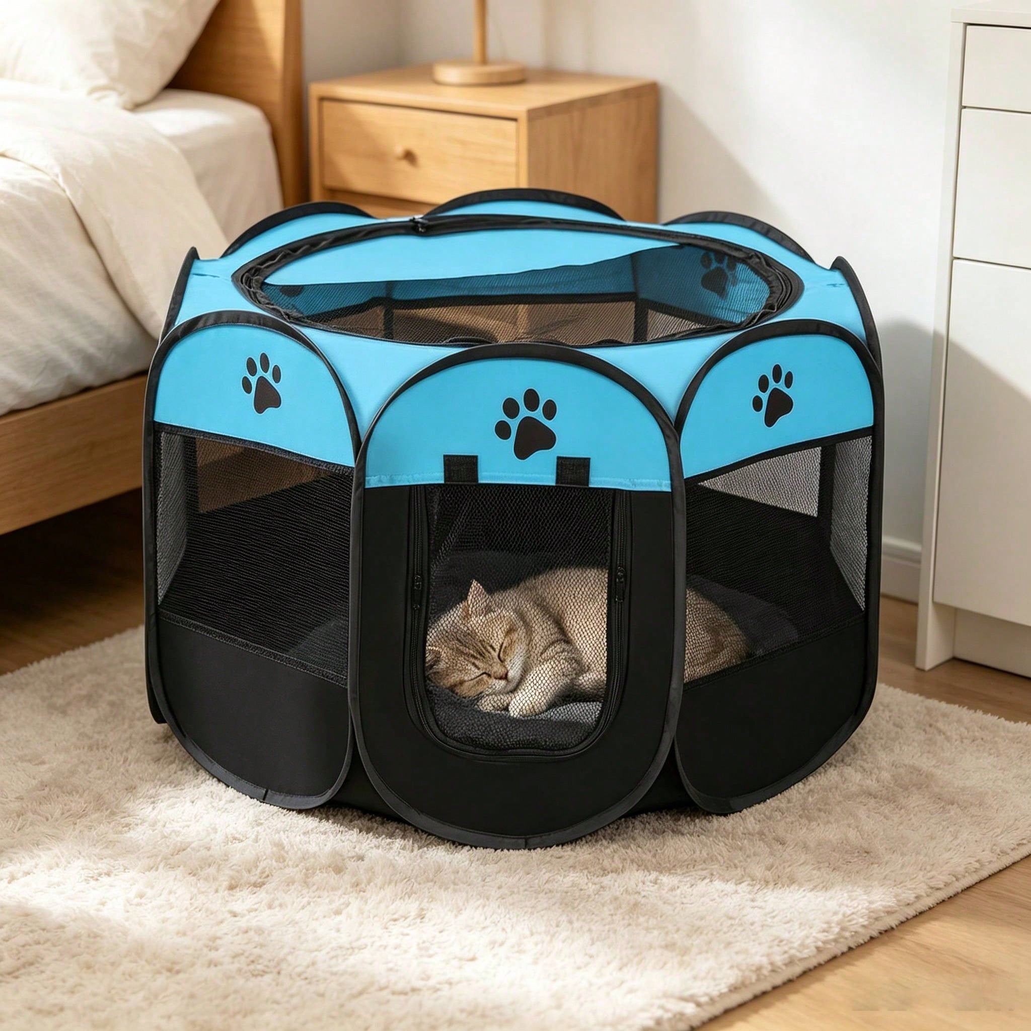 This Foldable Octagonal Pet Fe - огляд і ціна Outdoor Camping Dog Fence