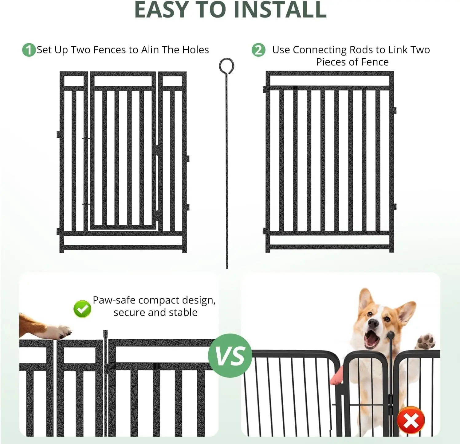 Dog Fence Outdoor Indoor, 47 I - огляд і ціна Outdoor Camping Dog Fence