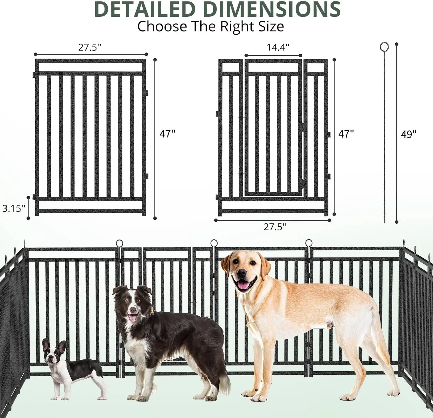 Dog Fence Outdoor Indoor, 47 I - огляд і ціна Outdoor Camping Dog Fence