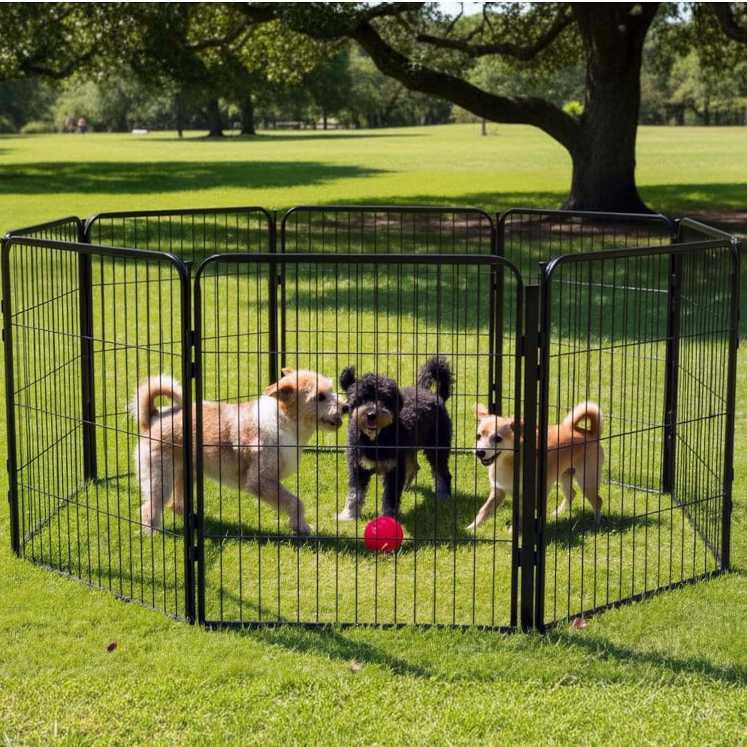32'' 8 Panels Heavy Duty Dog P - огляд і ціна Outdoor Camping Dog Fence